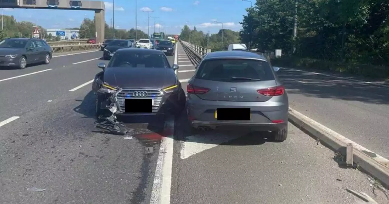 Driver goes WRONG WAY down M60 in police chase that 'could have been fatal'