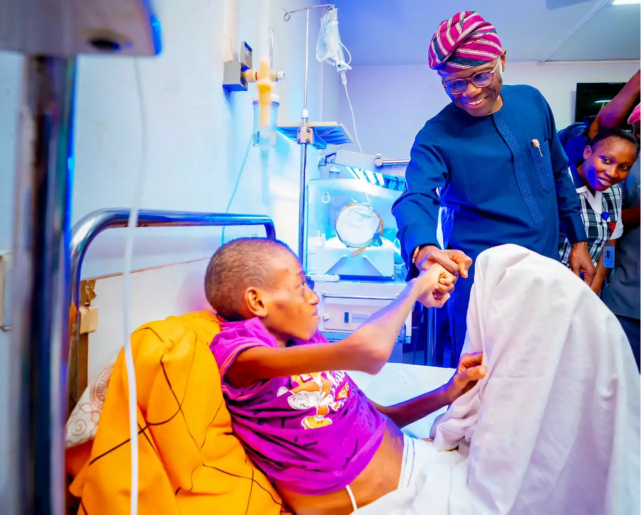 Sanwo-Olu to cover medical care of boy with missing intestines