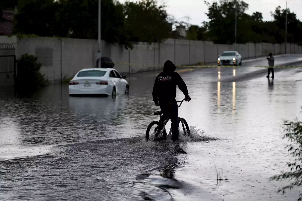 Roads turn to rivers in Las Vegas as flooding causes damage throughout Nevada