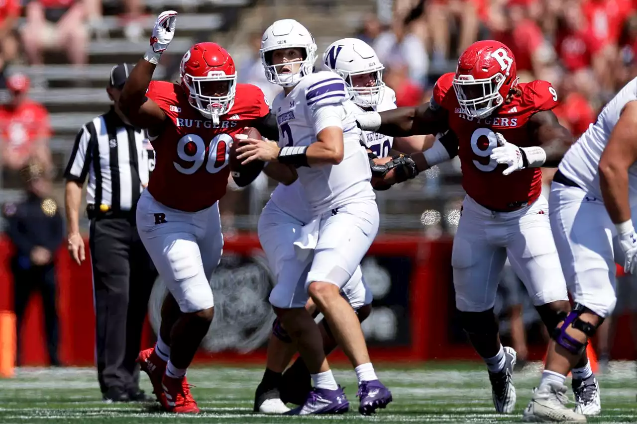 Fueled by coach’s health scare, Rutgers’ DL dominates Northwestern: ‘We were playing for him’