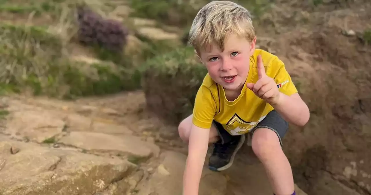 Five-year-old Ollie completes 192-mile coast-to-coast walk