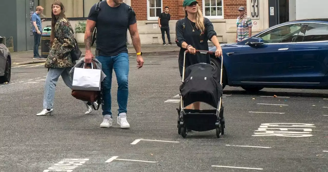 Chloe Madeley goes incognito with muscly James Haskell on family day out