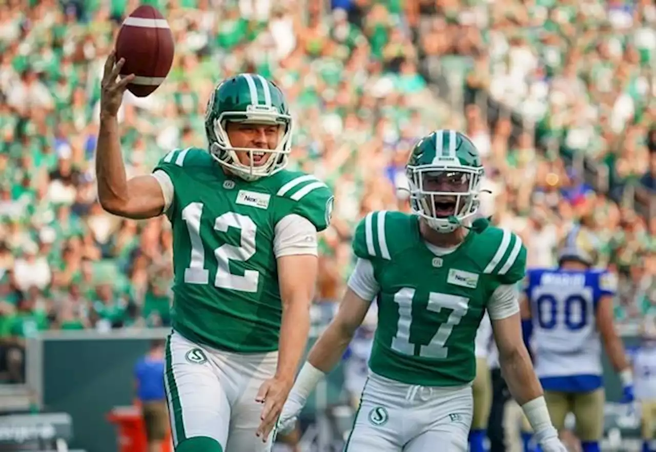 Ford helps Riders tip Blue Bombers 32-30 in overtime thriller