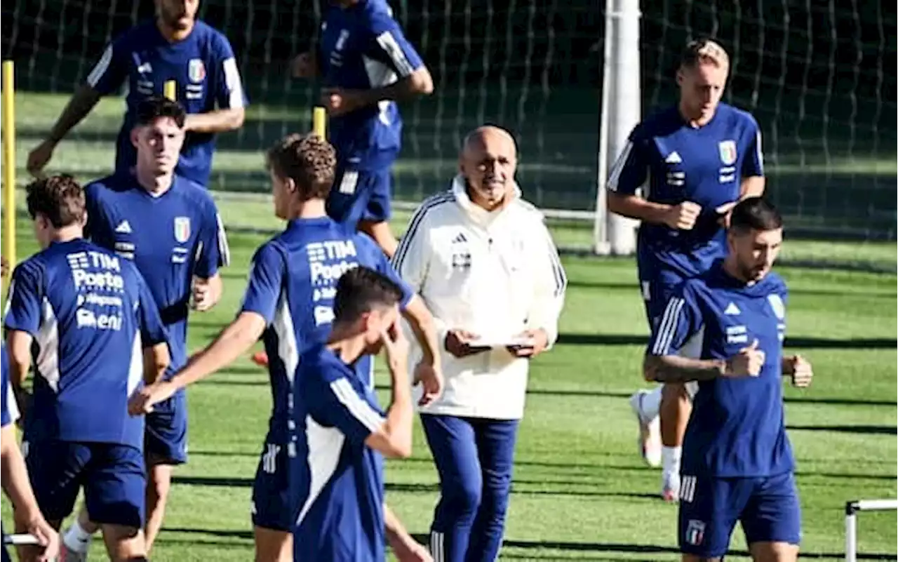 Nazionale, il primo allenamento del Ct Spalletti