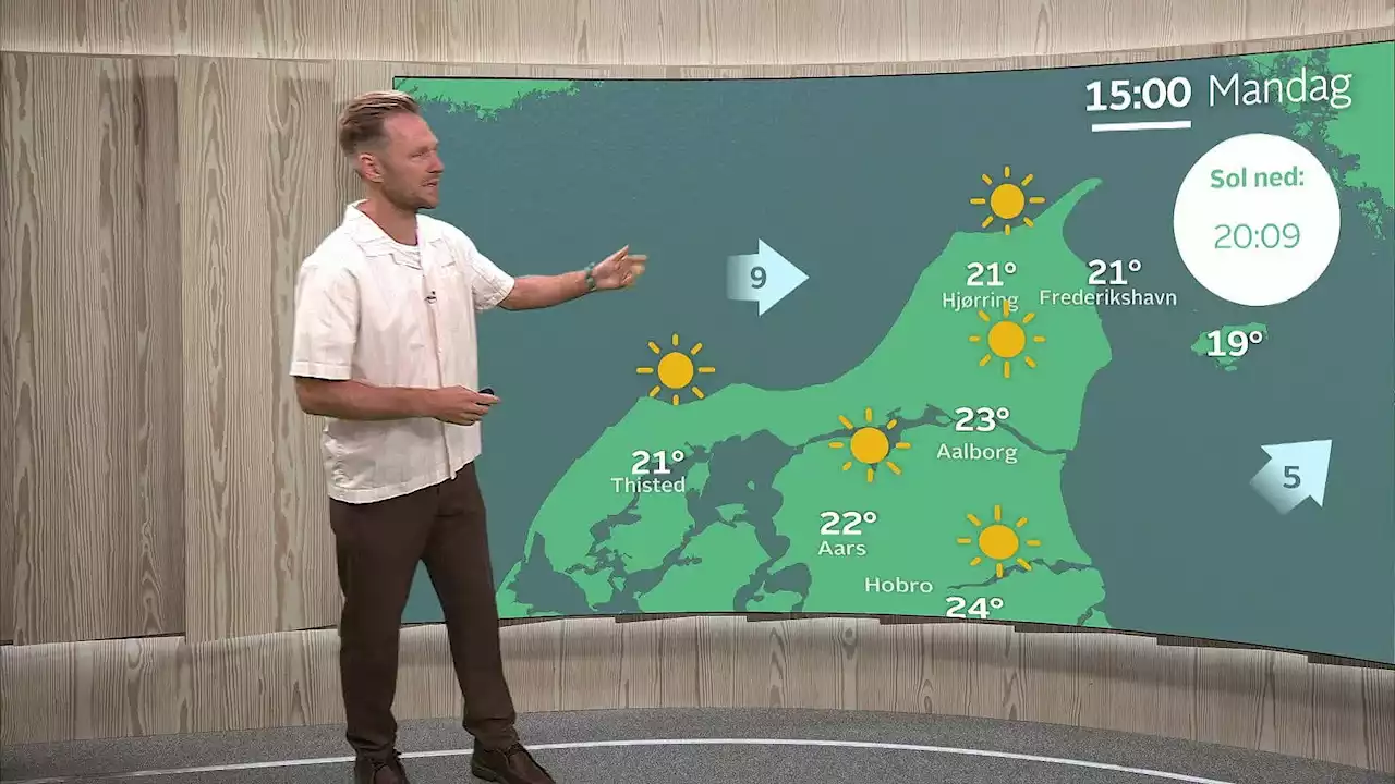 Se kortene: Sådan rammer ekstraordinær varme Danmark