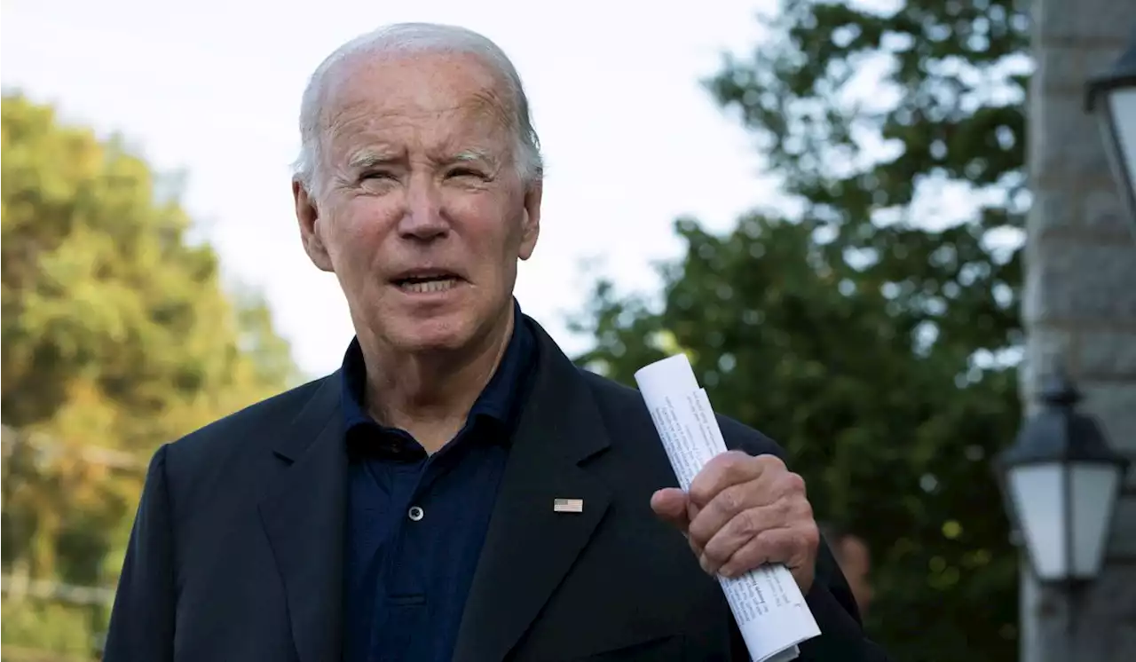 Biden, at his beach home in Delaware, says he’s ‘not on vacation’