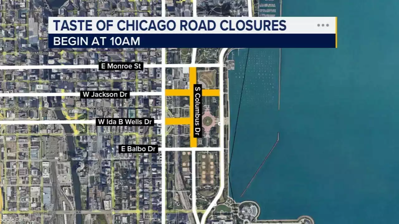 Taste of Chicago: Street closures to take effect Tuesday ahead of festival's return to Grant Park