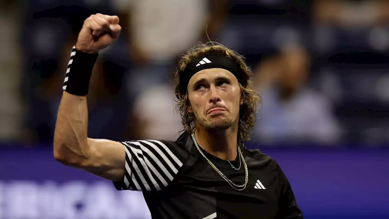 Zverev kämpft sich ins Viertelfinale bei US Open