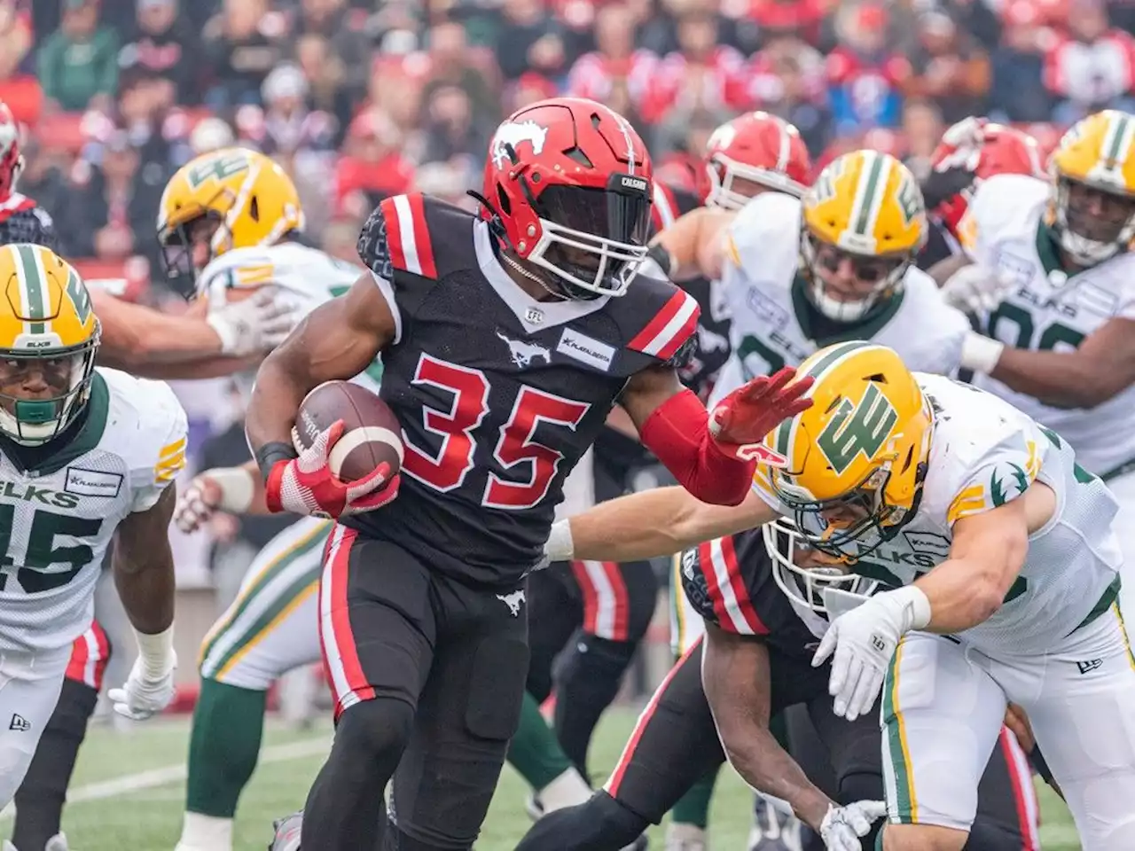 Calgary Stampeders storm back to down Edmonton Elks in Labour Day Classic