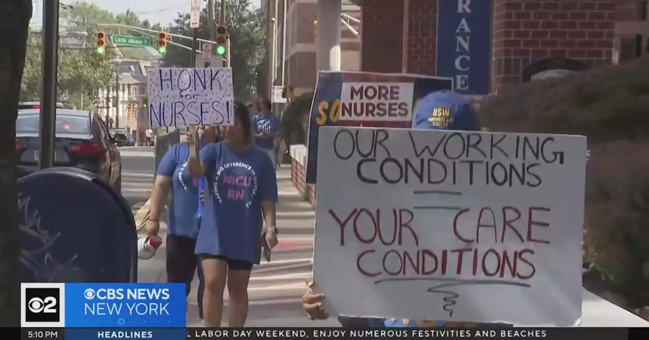 Nurses' strike at Robert Wood Johnson University Hospital now in 32nd day