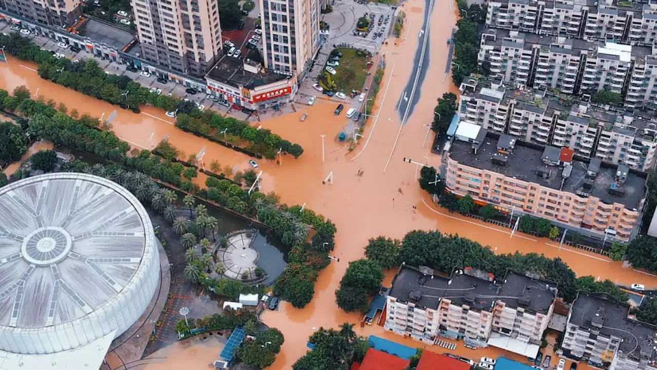 Storms from Typhoon Haikui drench China's Fujian province