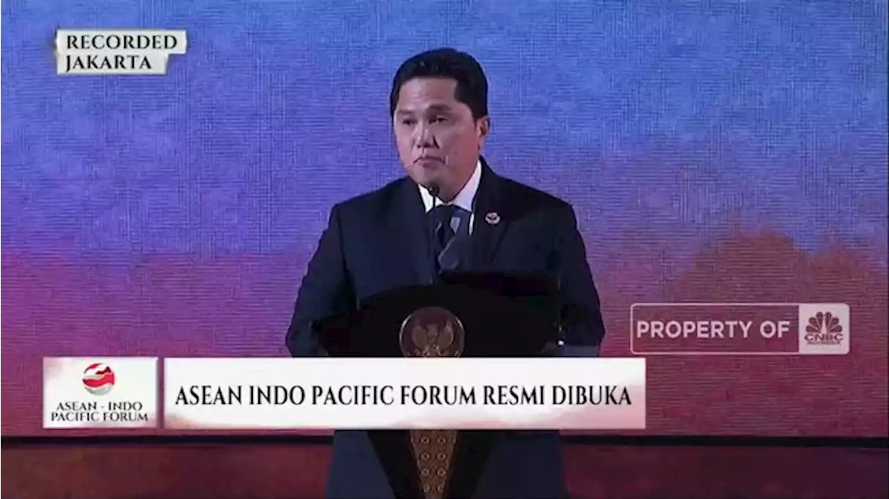 Erick Thohir Beberkan 3 Isu Utama ASEAN-Indo Pacific Forum