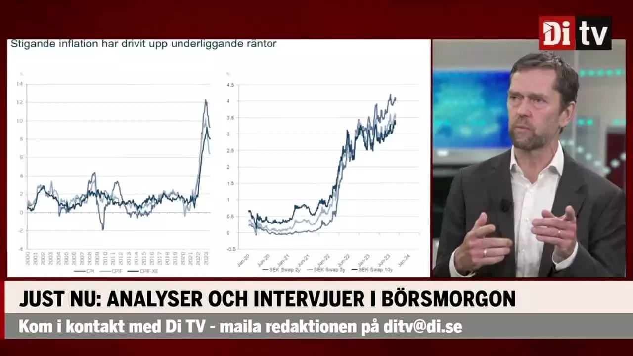 Stigande inflation driver upp underliggande räntor: 'Bankrisk'