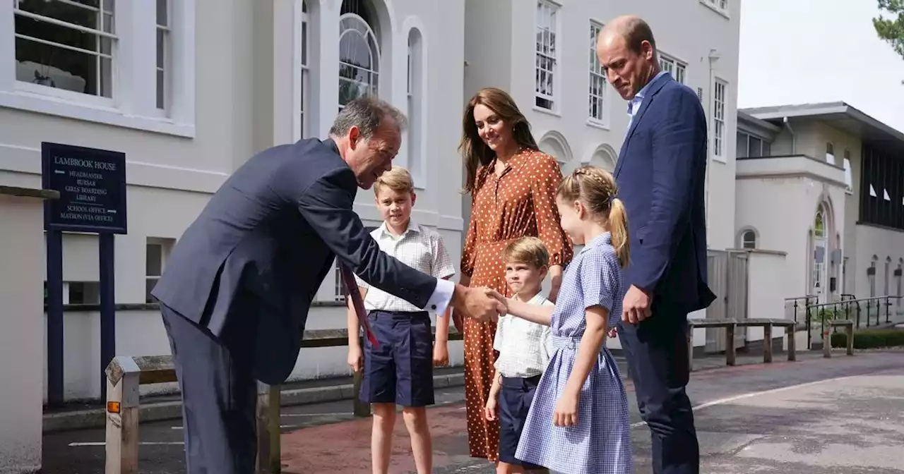 Prince William snubbed by cheeky Prince Louis on youngster's first day of school