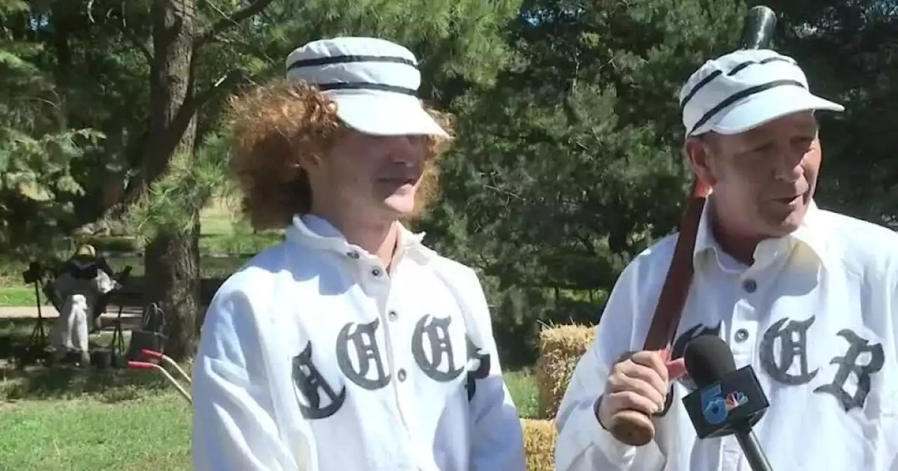 Vintage Baseball playing with 1880s rules at Rock Ledge Ranch