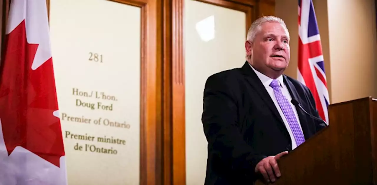 Ontario Premier Doug Ford asks Bank of Canada to halt rate hikes