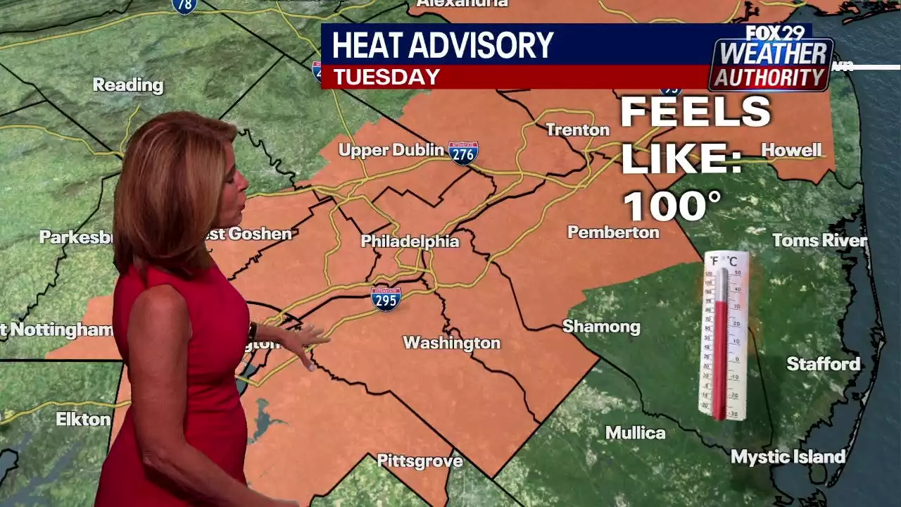 Weather Authority: Heat Advisor issued for parts of Delaware Valley as late summer sizzle continues