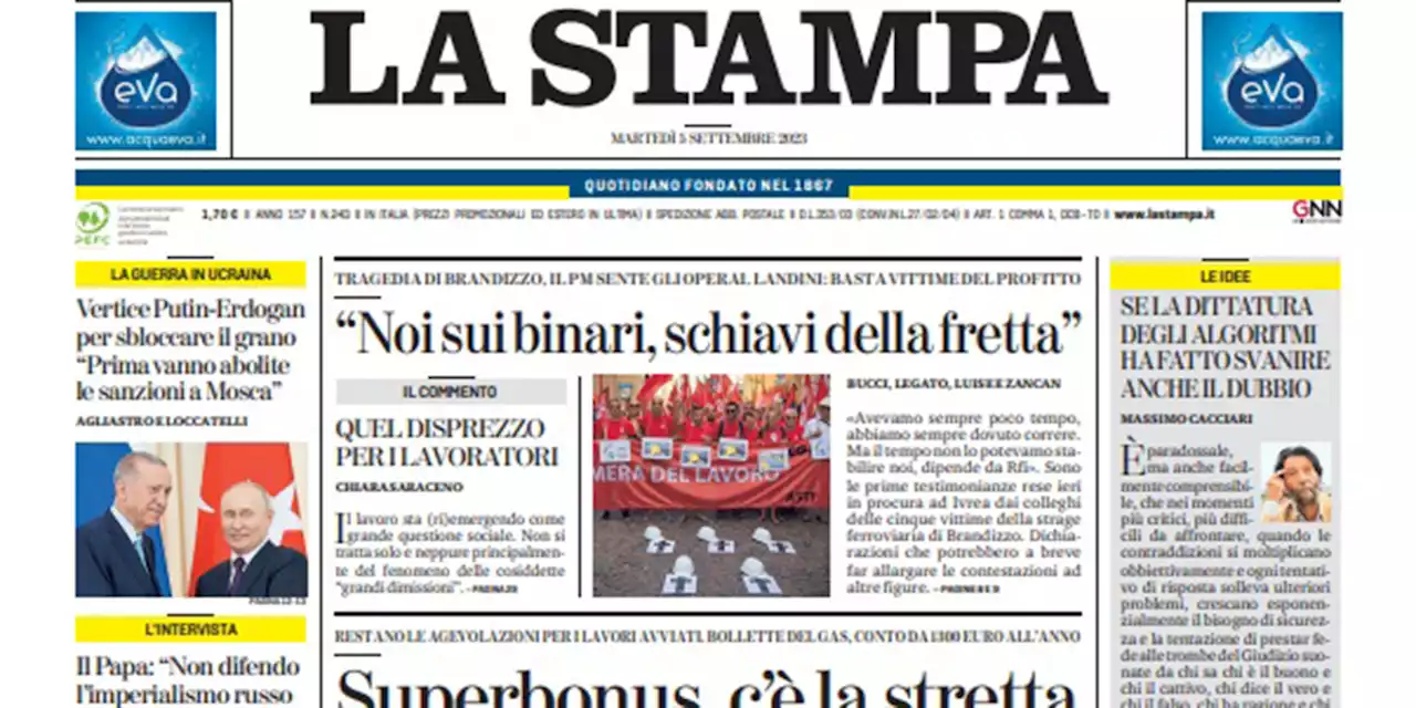 Le prime pagine di oggi - Il Post