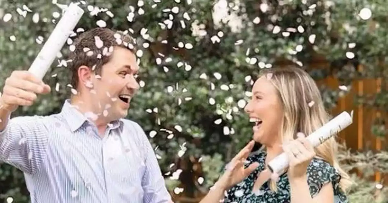 Damian McGinty and wife expecting first child as they hold gender reveal party