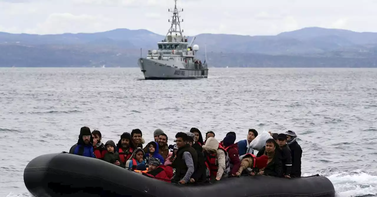 On a tiny Greek island, 14 migrants and body of man found after their dinghy sank