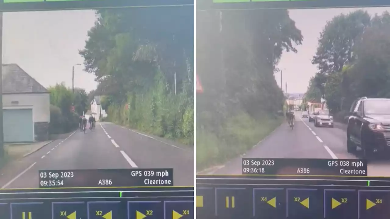 Row breaks out after cyclists pulled over doing 39mph in 30zone but police give them ‘words of advice’