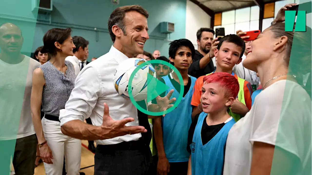 Entre terrains de sport et rénovation, Macron promet plusieurs centaines de millions pour l’école