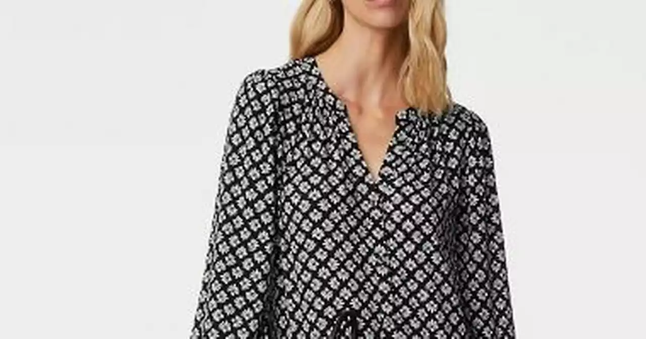 M&S 'no-iron' long-sleeve autumn dress so 'flattering' people want both patterns