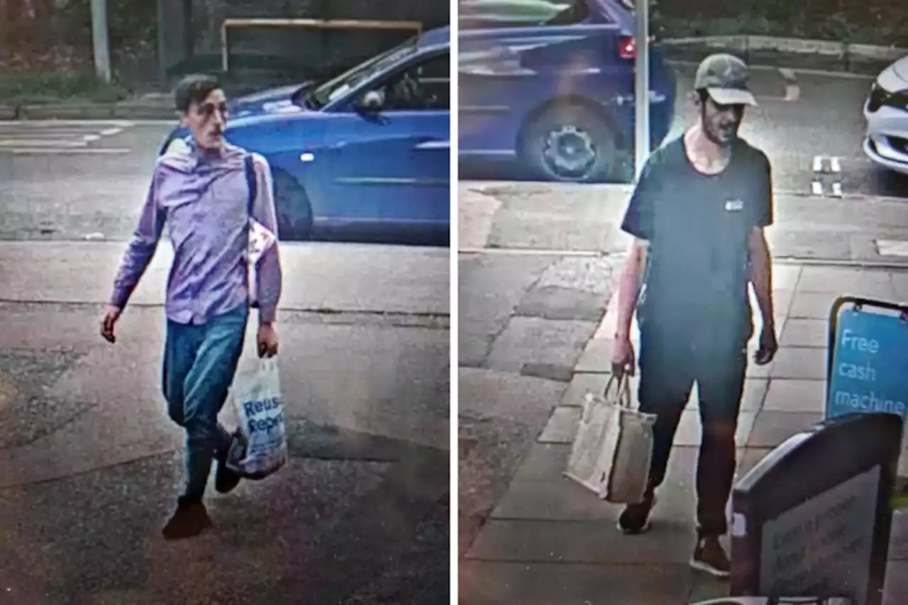 Police share images of two men after spate of shoplifting