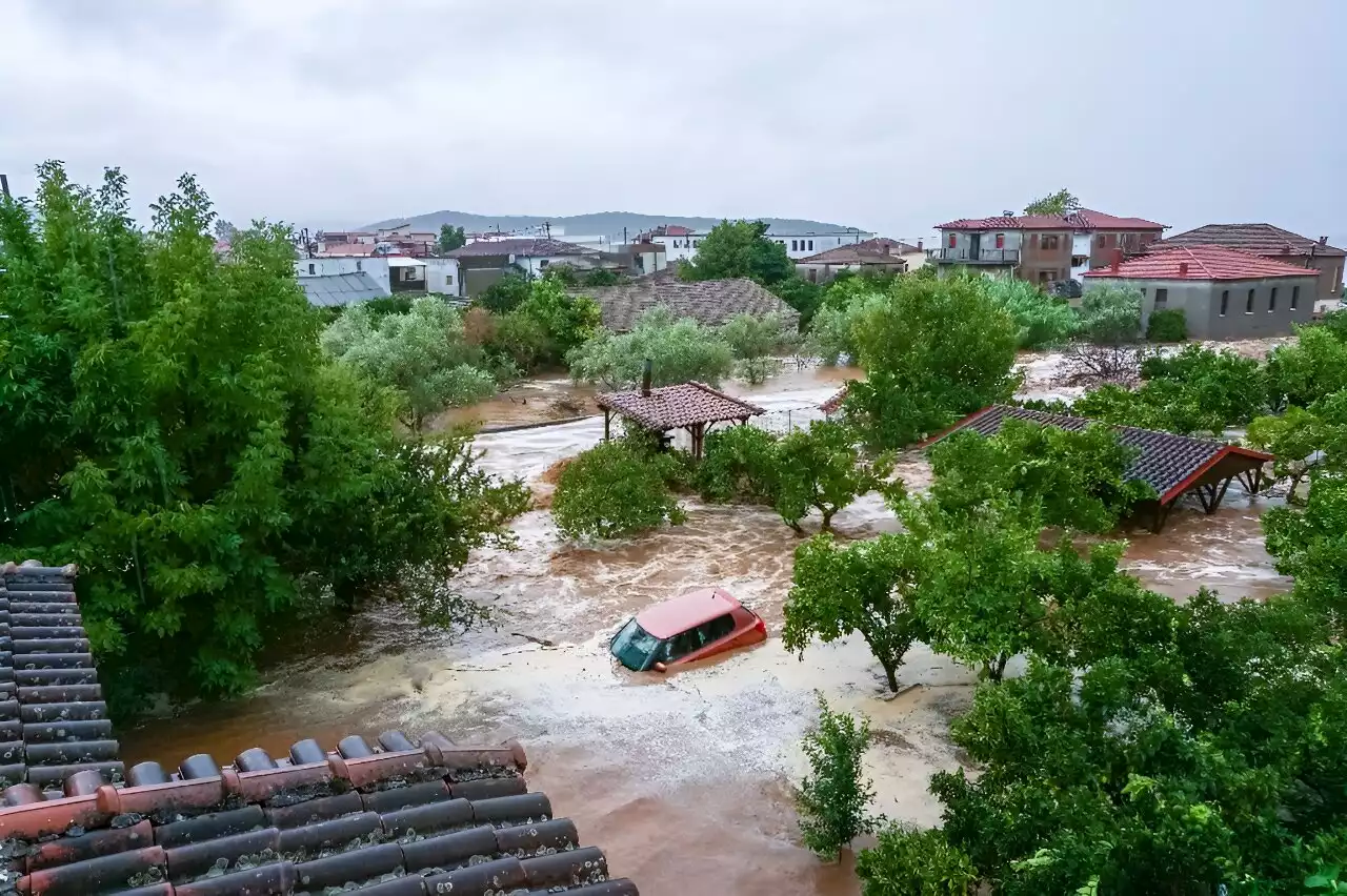 Torrential rains kill one in Greece after wildfires