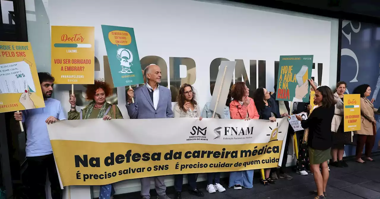 OMS recebida por protestos de médicos em Portugal