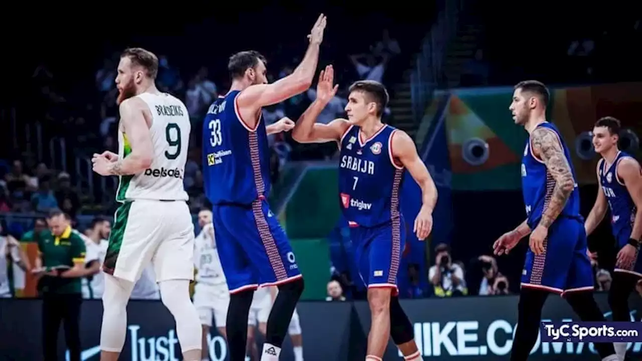 Serbia pasó por arriba a Lituania y está en semifinales