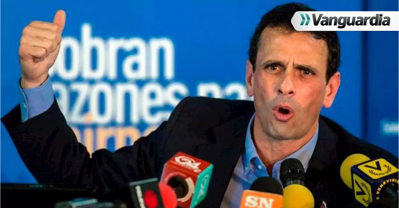 Capriles pide “dolarizar” el salario en Venezuela y aumentar el mínimo casi un 3.700 %