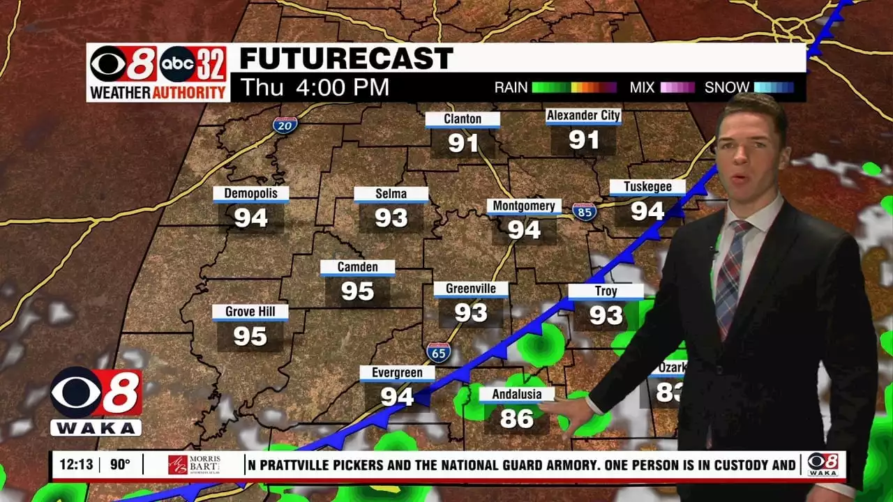 Sunshine, mainly rain-free, and hot through this weekend