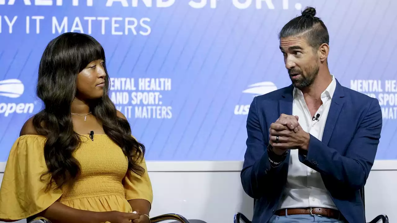 Naomi Osaka returns to the US Open for a discussion about mental health with Michael Phelps