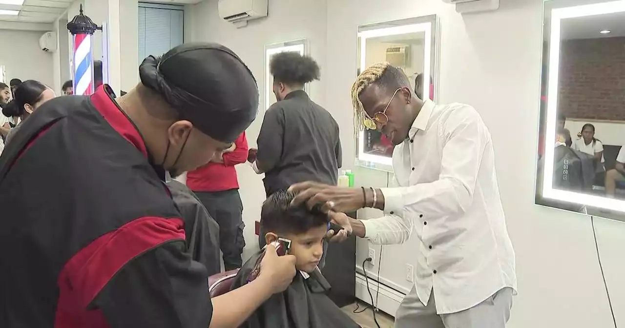 #BetterTogether: CBS New York partners with Harlem barbershop for back-to-school haircuts and supplies