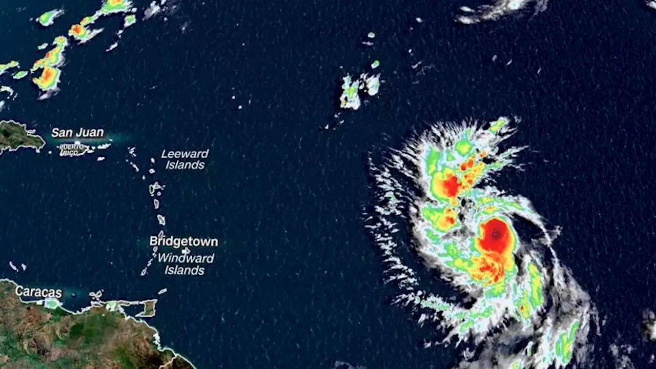 Lee strengthens into a hurricane and could reach Category 5 strength in record-warm Atlantic