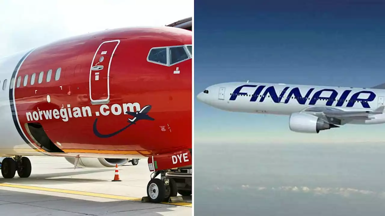 Både Norwegian och Finnair ökade antalet passagerare