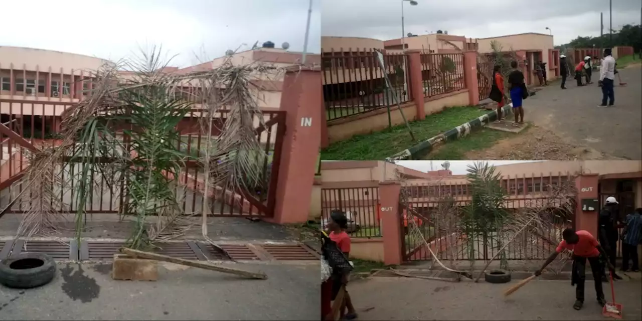 NLC warning strike: Federal workers comply, shut secretariat in Oyo [PHOTOS]