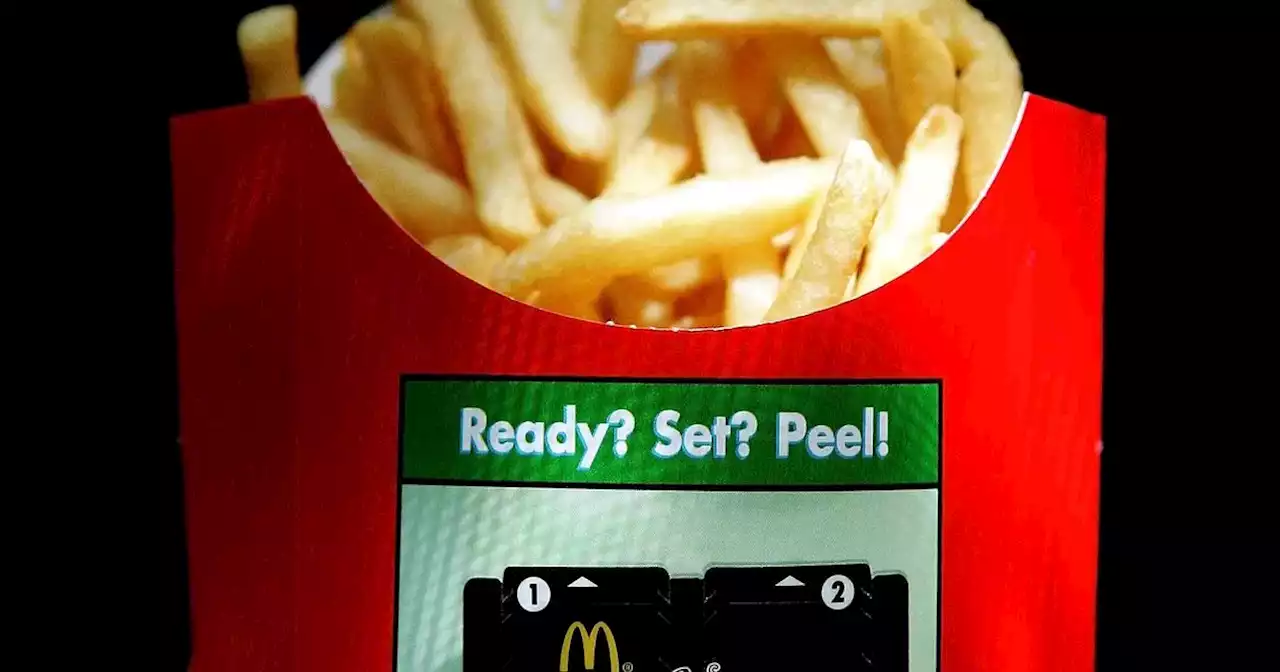 McDonald's Monopoly prizes in full and menu items included