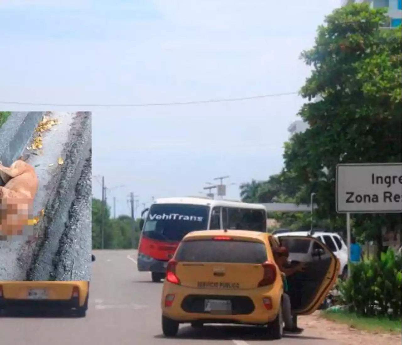 La situación no mejora: habitantes de La Boquilla denuncian accidentes en Vía del Mar