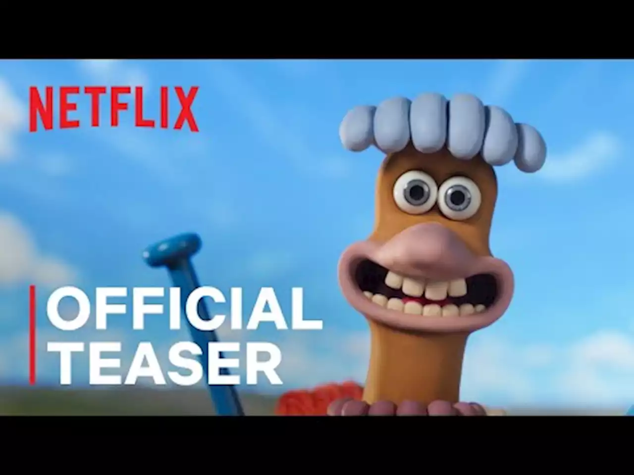 Teaser för Chicken Run: Dawn of the Nugget. Efterföljare till Flykten från hönsgården.