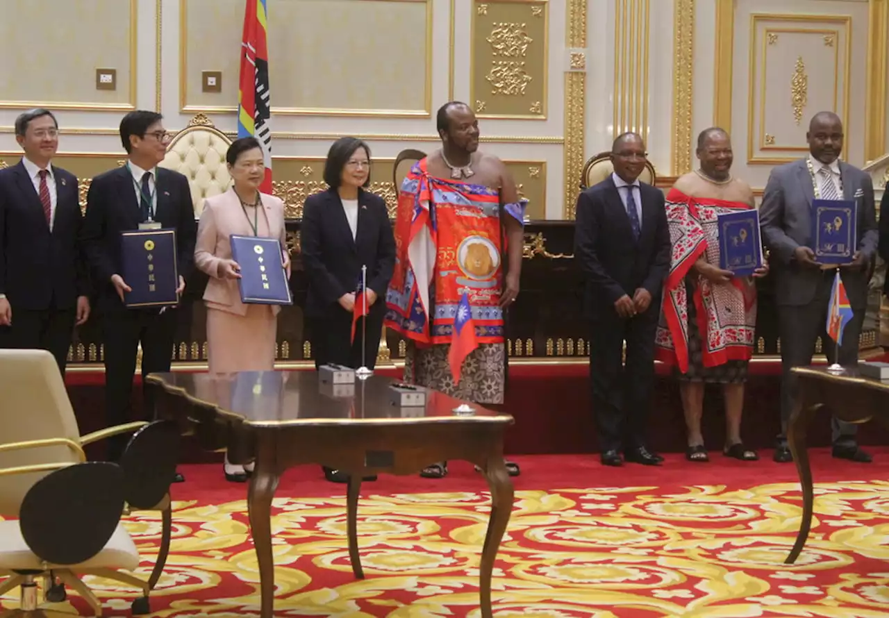 Taiwan’s president visits sole African ally Eswatini