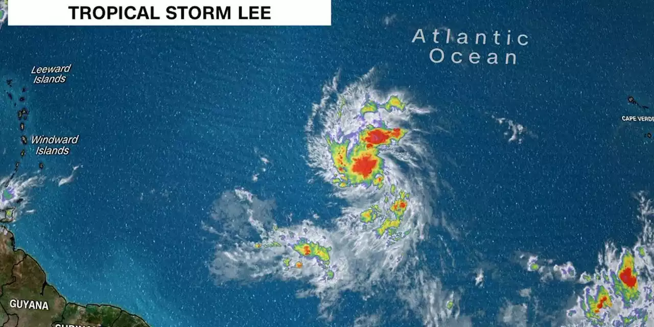 Tropical Storm Lee forecast to strengthen into major hurricane as it churns in Atlantic toward Caribbean