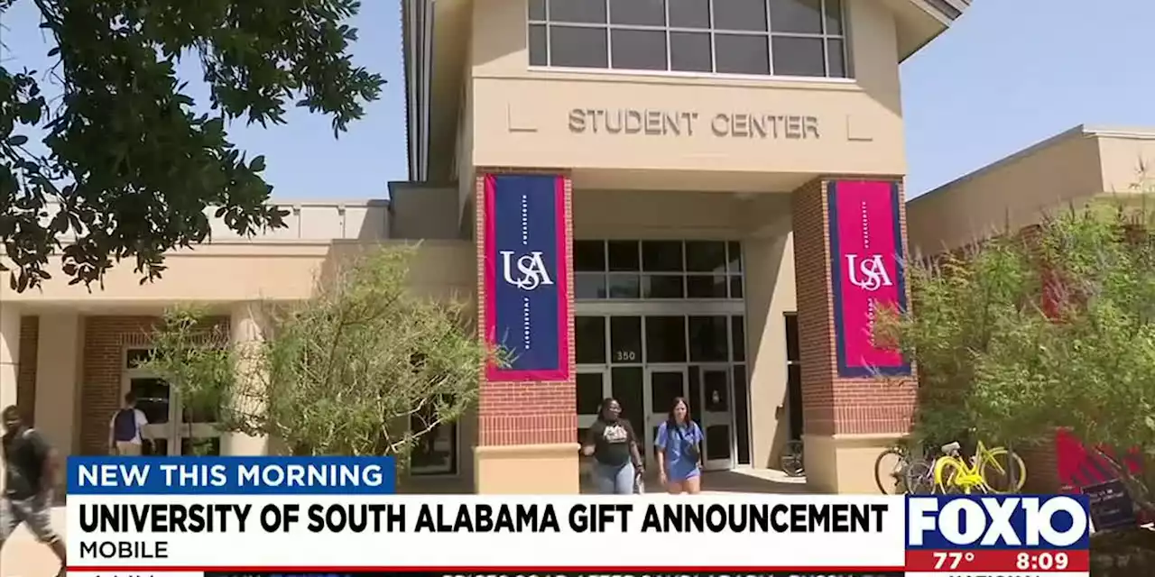 University of South Alabama gift announcement happening today