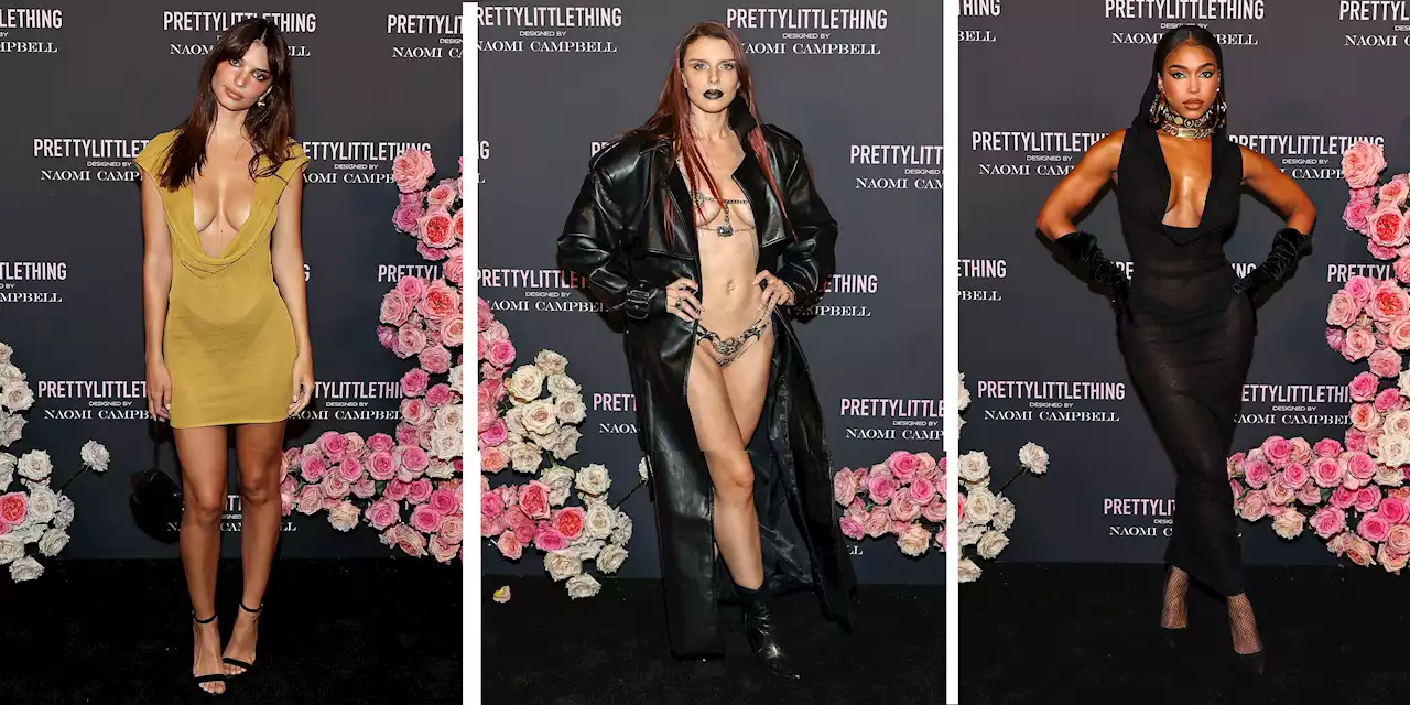 Celebs Wore Their Most Naked Party Looks to Naomi Campbell’s PrettyLittleThing Runway Show