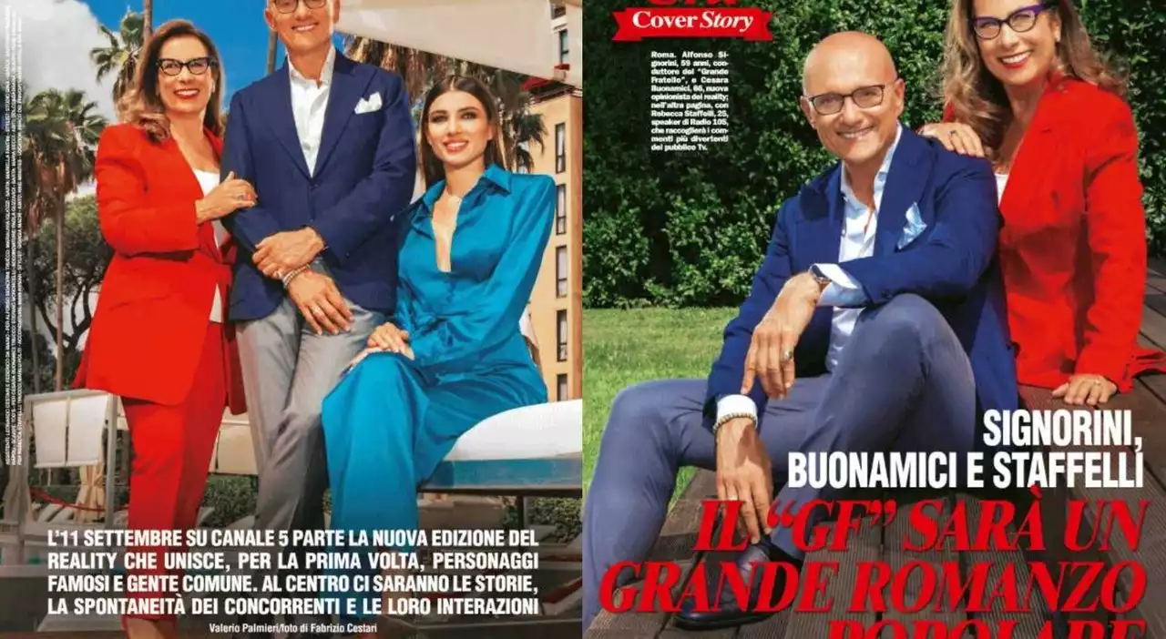 Alfonso Signorini con Cesara Bonamici e Rebecca Staffelli: ecco come sarà il nuovo Grande Fratello