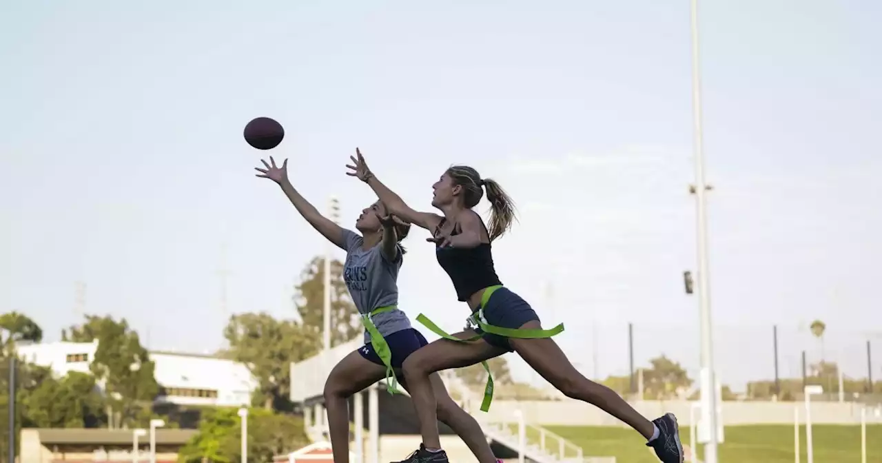 Girls flag football takes the field at area high schools