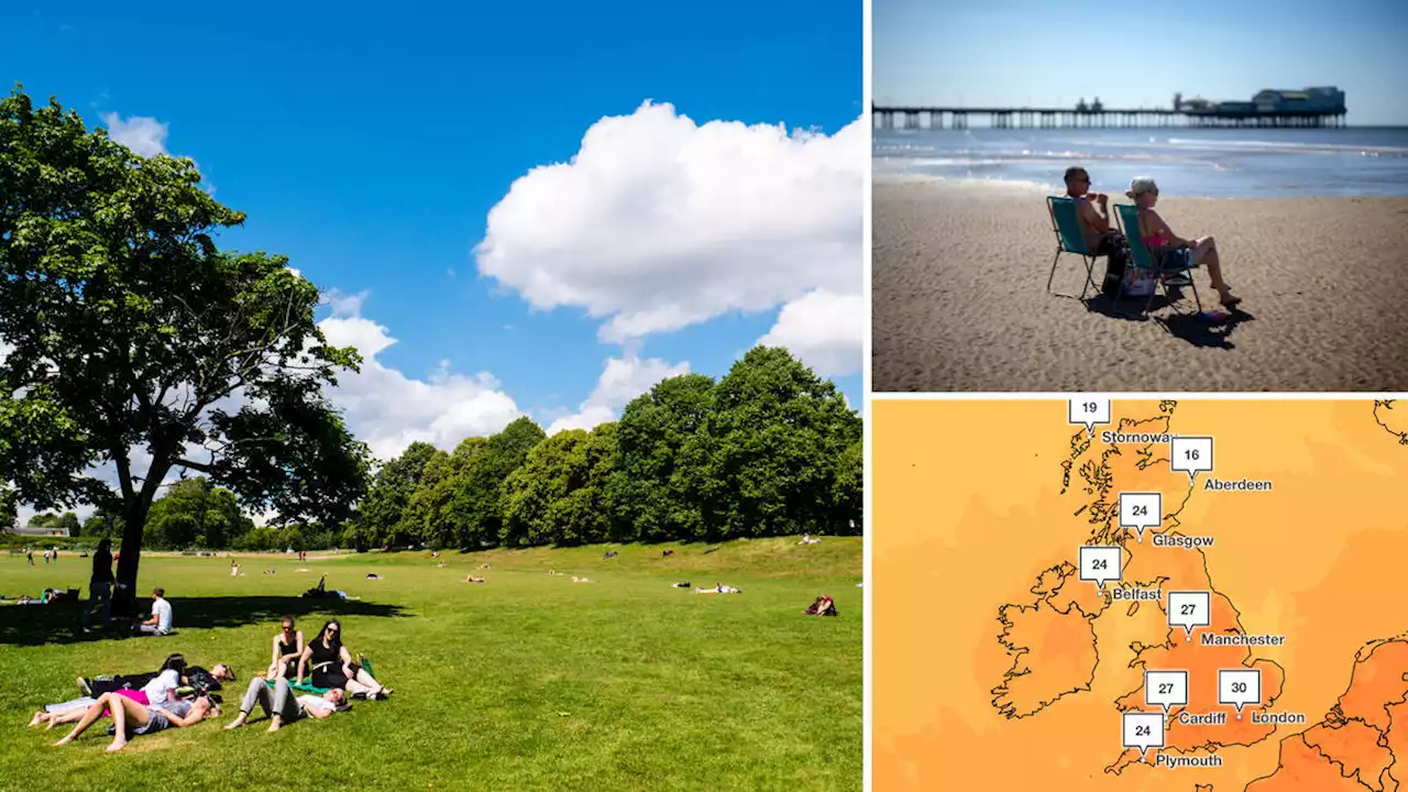 Heatwave to bring soaring temperatures across UK - but how hot will it be where you live?