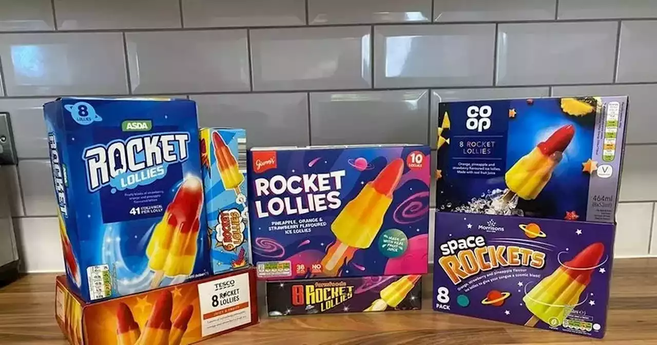 I tried rocket ice lollies from Tesco, Asda and Aldi - there was a clear winner