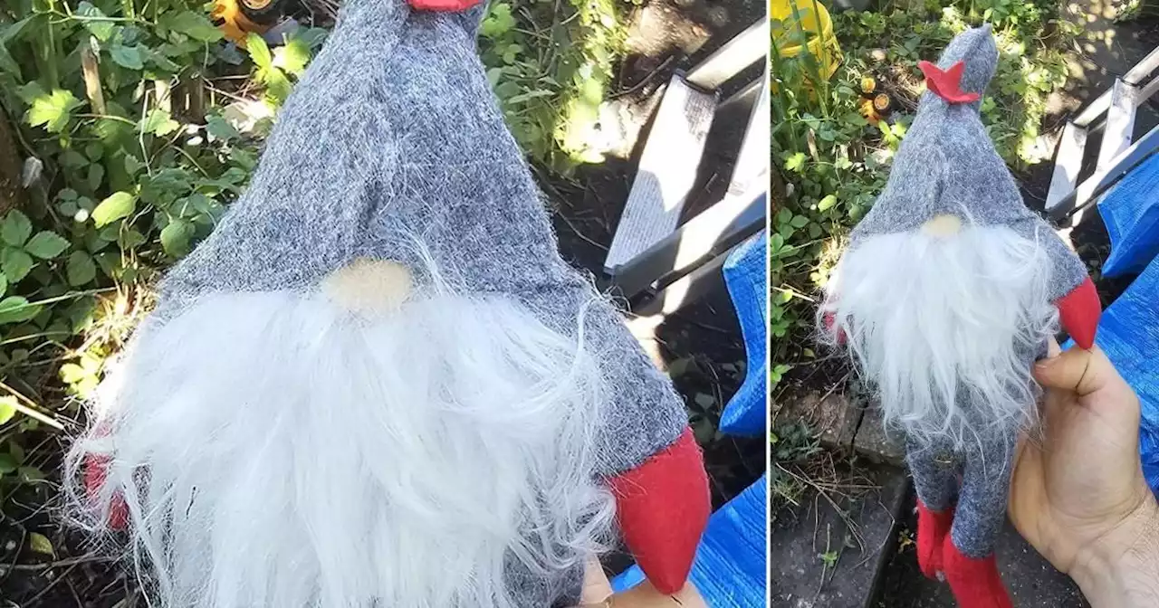 Warning to anyone who finds 'sinister' Christmas gnome in their garden